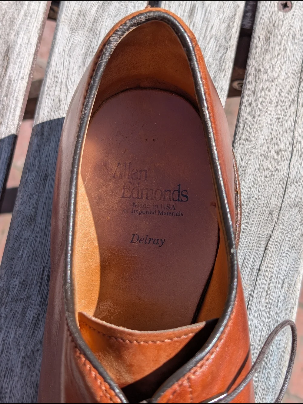 Allen Edmonds Brown Leather Men’s Dress Oxfords Size 11 D